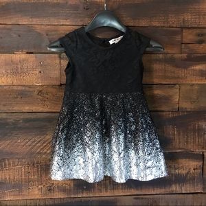 Kenzie Black & Silver Dress